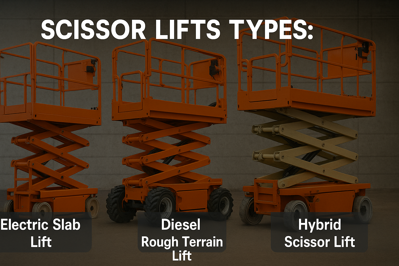 Scissor lift types