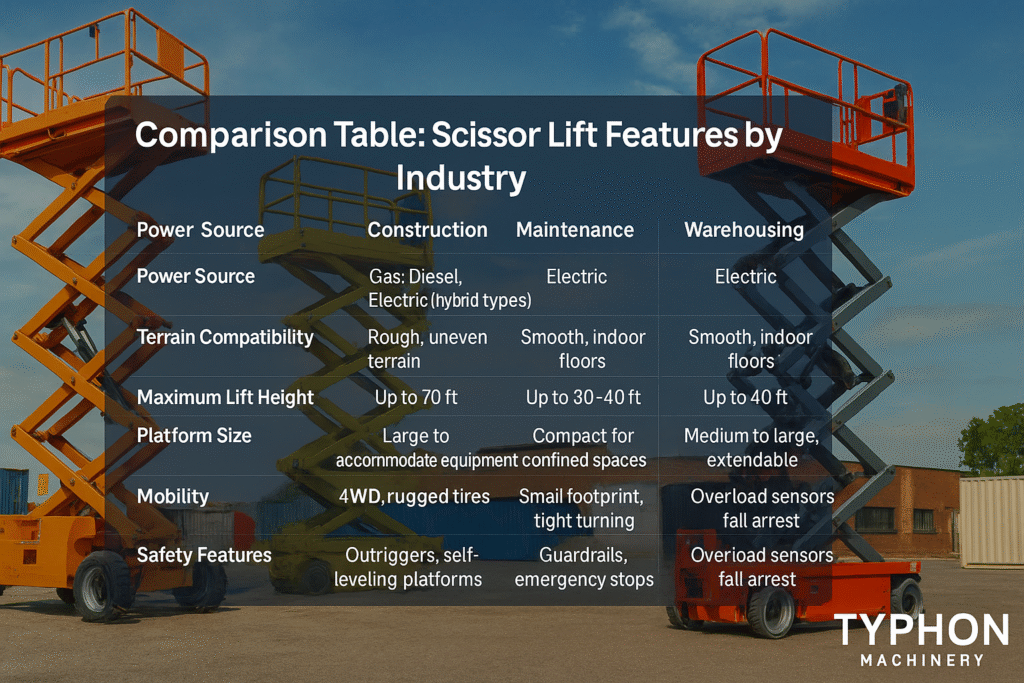 Scissor lift designs Table