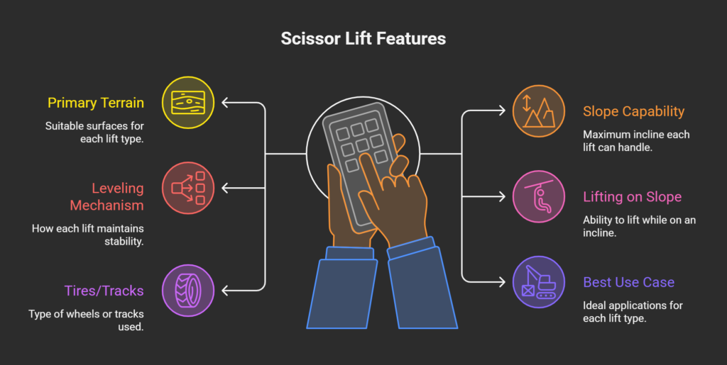 scissor lift for sloped floor Visual Image