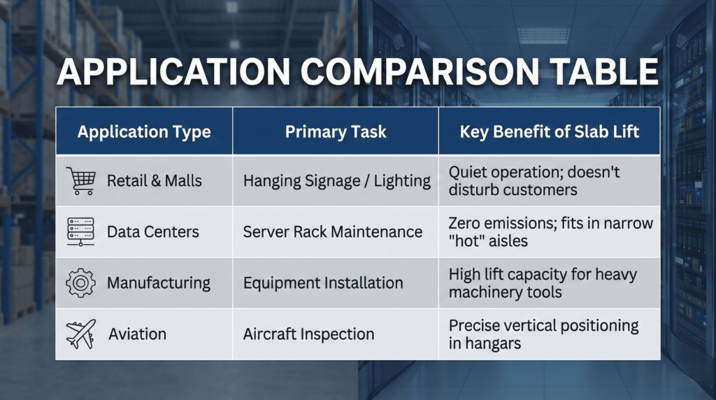 Slab Scissor Lift Comparison