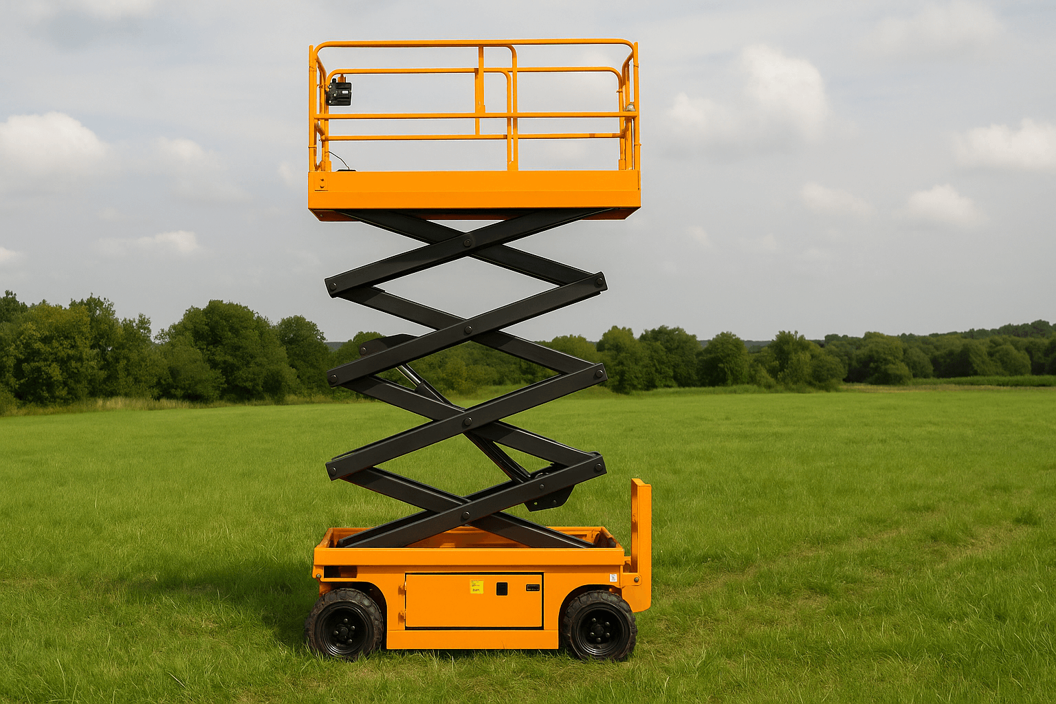 Can a Scissor Lift Be Used on Grass?