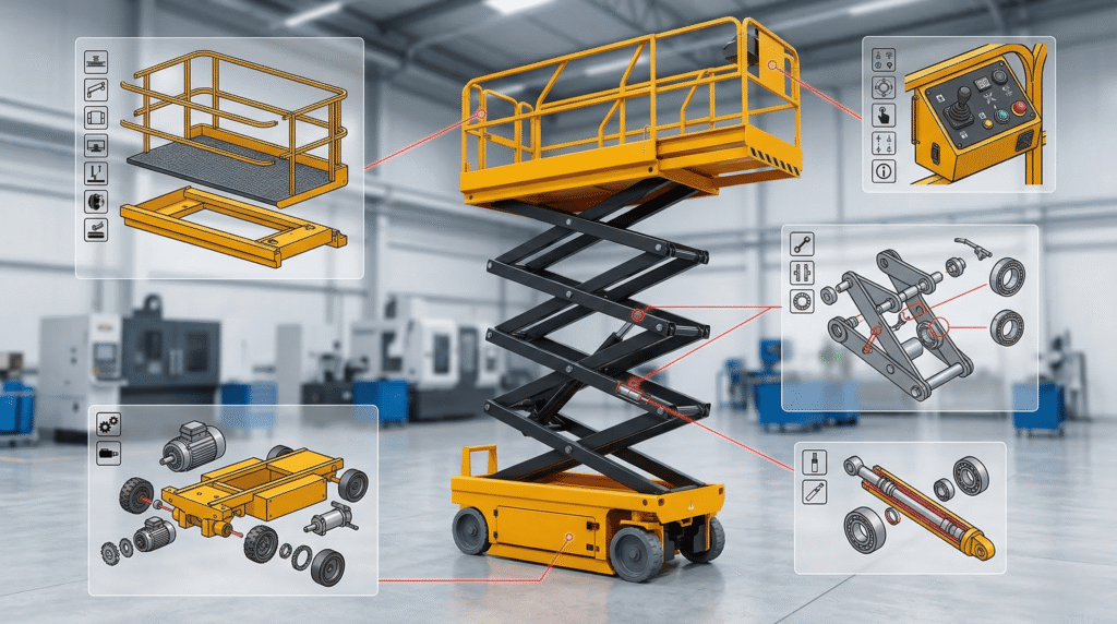 Parts of a Scissor Lift