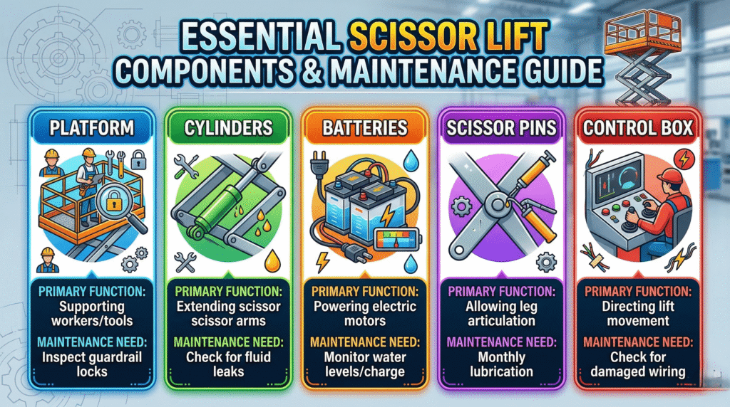 Parts of a Scissor Lift Guide