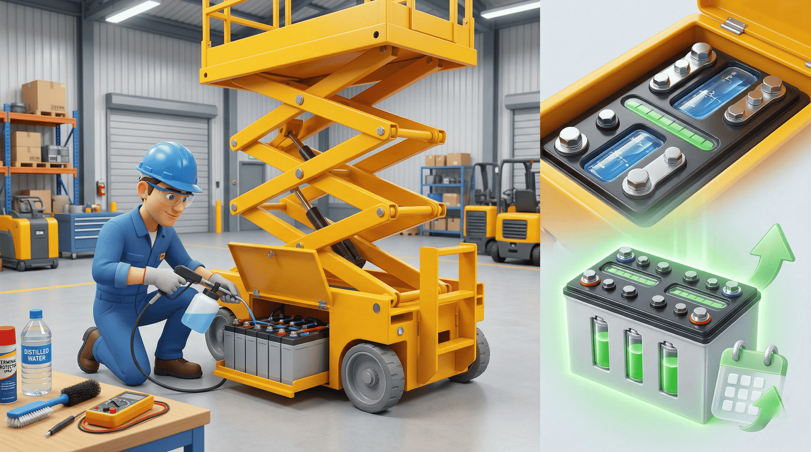Scissor Lift Battery Maintenance