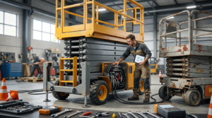 Replace a scissor lift