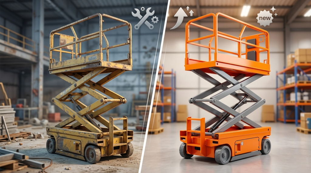 replace a scissor lift
