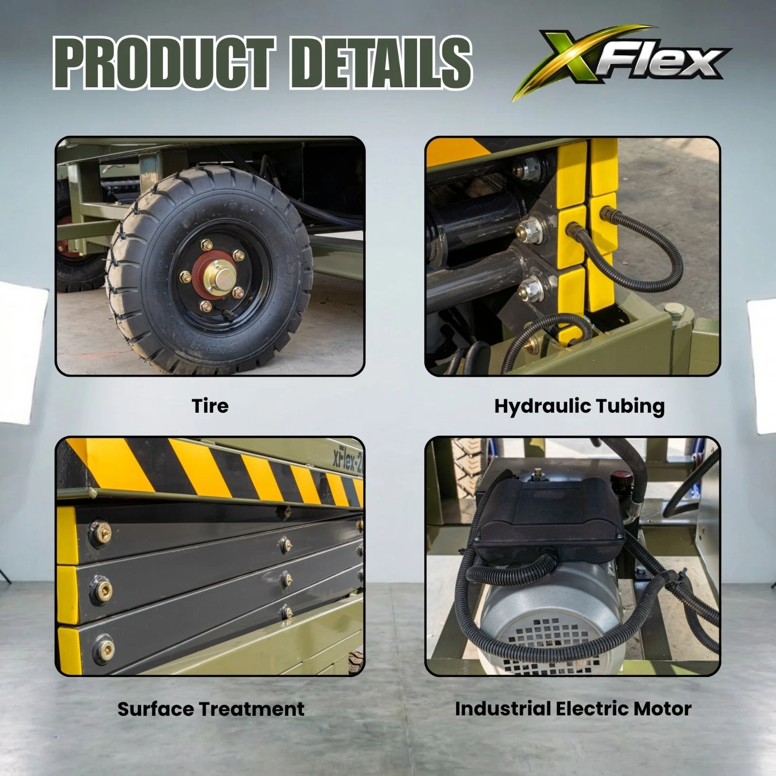 TYPHON xFlex-4065W Walk-Behind Scissor Lift 1100 lbs load capacity Electric 110V - Image 11
