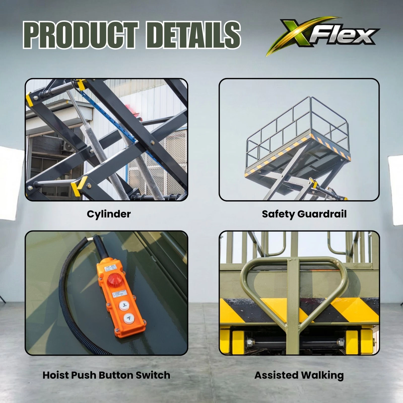 TYPHON xFlex-4065W Walk-Behind Scissor Lift 1100 lbs load capacity Electric 110V - Image 10