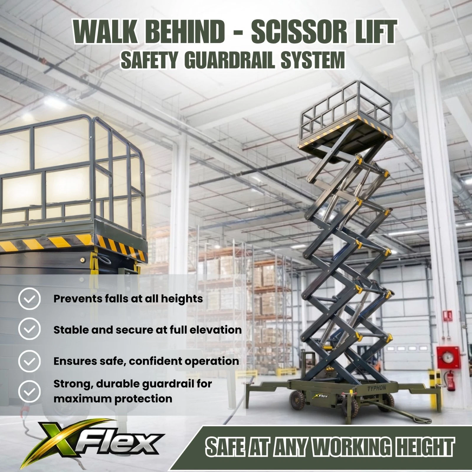 TYPHON xFlex-4065W Walk-Behind Scissor Lift 1100 lbs load capacity Electric 110V - Image 6