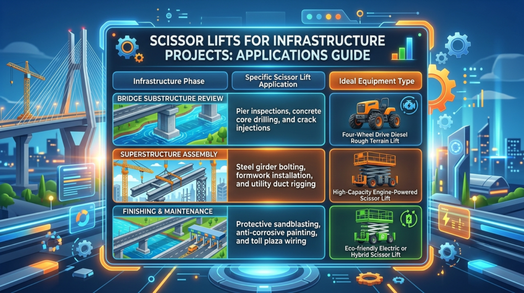 Scissor Lifts for Infrastructure Projects Guide