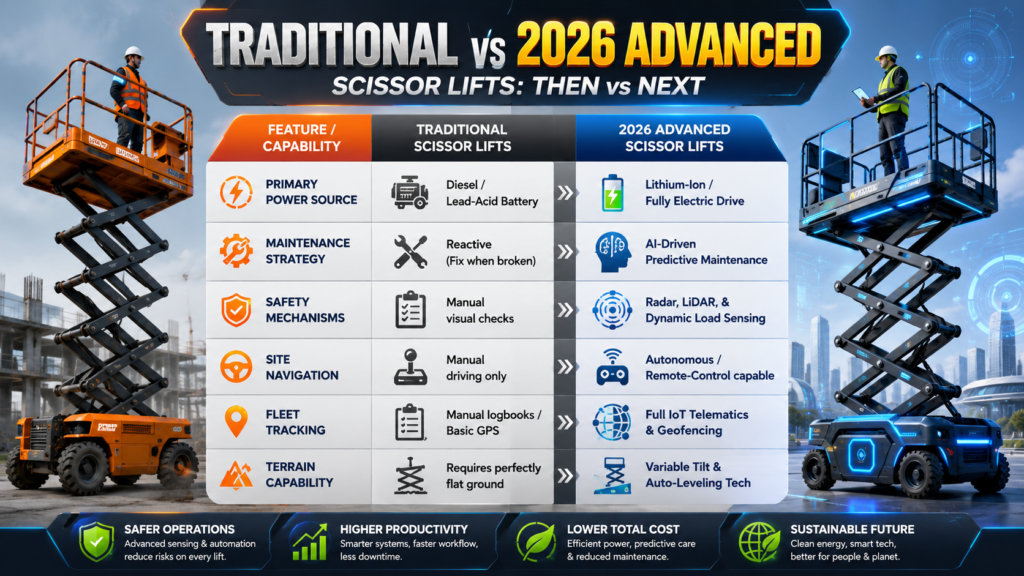 trends in scissor lift technology Table