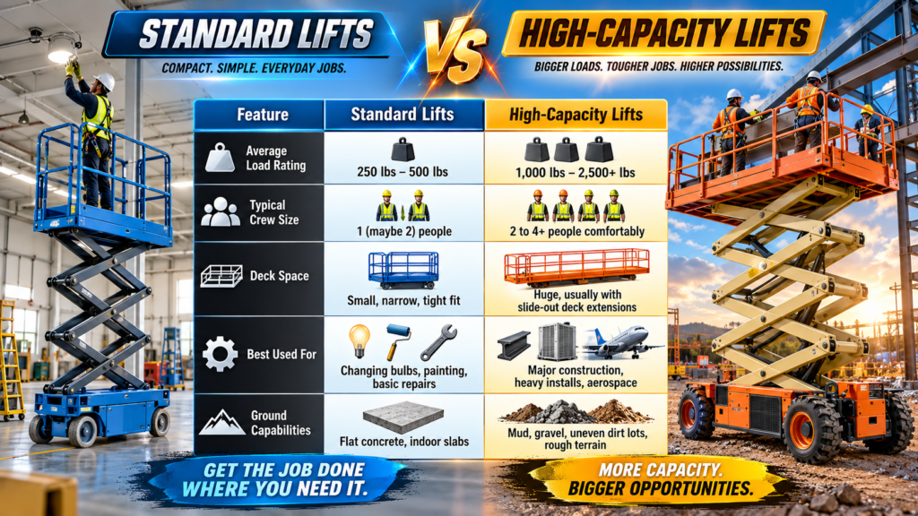 High-Capacity Scissor Lifts Table