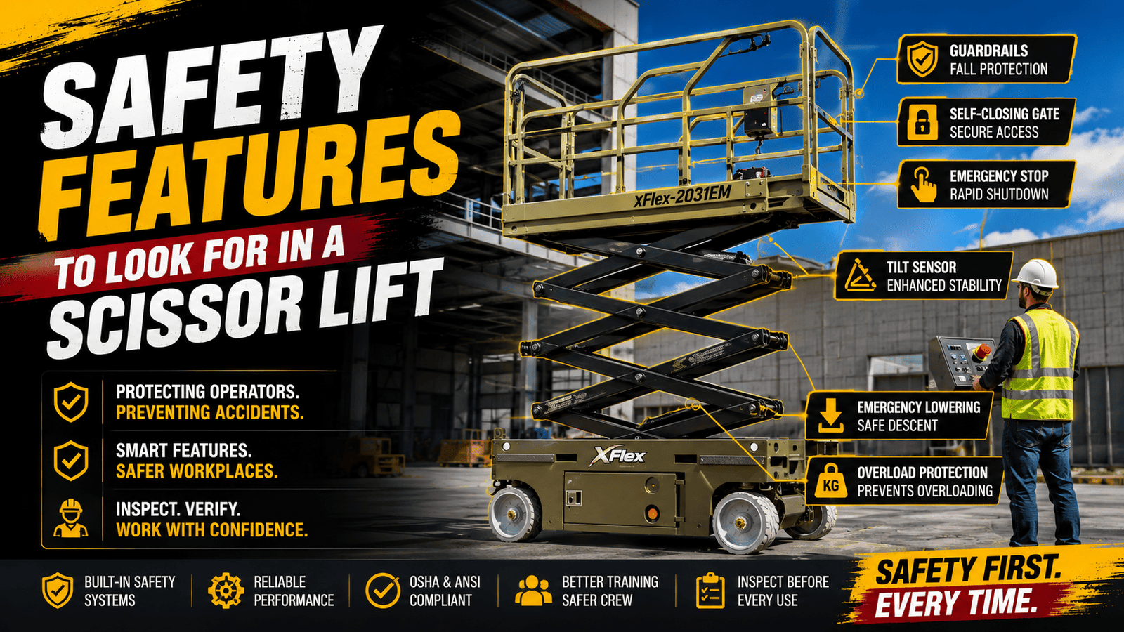Safety Features to Look for in a Scissor Lift