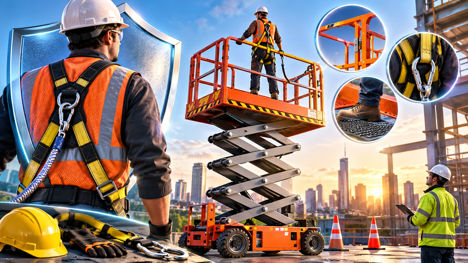 Scissor Lift Fall Protection